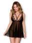 Preview: Babydoll - schwarz - Collection black flower Preview: Babydoll - schwarz - Collection black flower