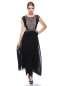 Preview: Abendkleid mit Stickerei schwarz-beige 1-13508-061 Preview: Abendkleid mit Stickerei schwarz-beige 1-13508-061