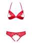 Preview: BH und String ouvert - rot - Collection Emma