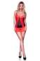 Preview: Babydoll CR3020 rot/schwarz