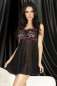 Preview: Babydoll CR3486 schwarz-violett 2-4508