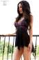 Preview: Babydoll CR4074 schwarz/violett Preview: Babydoll CR4074 schwarz/violett