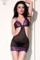 Preview: Babydoll CR4076 schwarz-violett schwarz-violett 2-5676