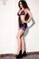 Preview: Babydoll CR4076 schwarz/violett Preview: Babydoll CR4076 schwarz/violett