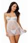 Preview: Babydoll DR11061 weiß Preview: Babydoll DR11061 weiß