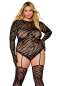 Preview: Bodystocking DR0420 schwarz Preview: Bodystocking DR0420 schwarz