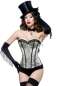 Preview: Burlesque Jacquard-Corsage gruen S-10344-037