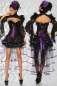 Preview: Burlesque-Volant-Rock schwarz-lila S-12789-085 Preview: Burlesque-Volant-Rock schwarz-lila S-12789-085