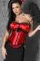 Preview: Corsage CR3197 schwarz-rot S-3507
