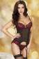 Preview: Corsage CR3564 rot-schwarz 2-4852 Preview: Corsage CR3564 rot-schwarz 2-4852