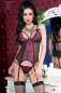 Preview: Corsage CR4213 schwarz/pink Preview: Corsage CR4213 schwarz/pink