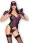 Preview: Corsagen-Set CR4688 schwarz/violett