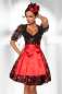 Preview: Dirndl schwarz-rot S-12599-021