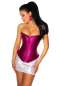Preview: Feminine Satin-Corsage mit Strasssteinen in lila Preview: Feminine Satin-Corsage mit Strasssteinen in lila