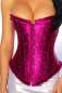 Preview: Feminine Satin-Corsage mit Strasssteinen in lila Preview: Feminine Satin-Corsage mit Strasssteinen in lila
