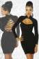 Preview: Kleid mit Schnuerung schwarz S-12439-002 Preview: Kleid mit Schnuerung schwarz S-12439-002