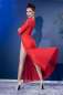 Preview: Langes Kleid CR4421 rot