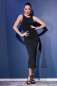 Preview: Langes Kleid CR4441 schwarz schwarz 2-7097 Preview: Langes Kleid CR4441 schwarz schwarz 2-7097