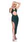 Preview: Langes Kleid CR4445 grün Preview: Langes Kleid CR4445 grün