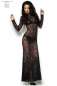 Preview: Langes Spitzenkleid CR4049 schwarz Preview: Langes Spitzenkleid CR4049 schwarz