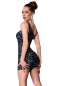Preview: Minikleid CR4418 schwarz/neonweiß Preview: Minikleid CR4418 schwarz/neonweiß