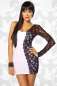 Preview: Minikleid mit Spitze weiss-schwarz 1-12493-005 Preview: Minikleid mit Spitze weiss-schwarz 1-12493-005