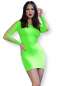 Preview: Nahtloses Minikleid CR4617 neongrün Preview: Nahtloses Minikleid CR4617 neongrün
