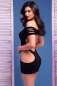 Preview: Nahtloses Minikleid CR4671 schwarz Preview: Nahtloses Minikleid CR4671 schwarz
