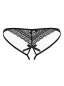 Preview: Picantina Crotchless Thong schwarz