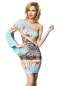 Preview: Raffiniertes Minikleid blau-gemustert 1-13910-214 Preview: Raffiniertes Minikleid blau-gemustert 1-13910-214