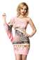 Preview: Raffiniertes Minikleid rosa-gemustert 1-13910-218 Preview: Raffiniertes Minikleid rosa-gemustert 1-13910-218