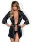 Preview: Satinia Robe schwarz Preview: Satinia Robe schwarz