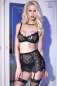 Preview: Spitzen-Set CR4125 schwarz schwarz 2-5855