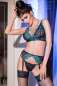 Preview: Spitzen-Set CR4217 schwarz/blau