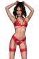 Preview: Spitzen-Set CR4427 rot