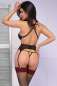 Preview: Spitzen-Set CR4635 schwarz/rot