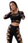 Preview: Top + Leggings CR4436 schwarz Preview: Top + Leggings CR4436 schwarz