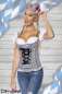 Preview: Trachtenmieder mit integrierten Push-up schwarz-weiss S-70031-010 Preview: Trachtenmieder mit integrierten Push-up schwarz-weiss S-70031-010