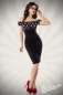 Preview: Vintage Pencil-Kleid schwarz-weiss 1-50005-010 Preview: Vintage Pencil-Kleid schwarz-weiss 1-50005-010