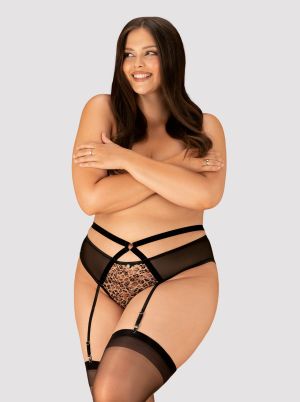 Allunes Crotchless Garter Belt