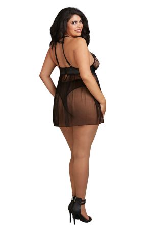 Babydoll DR11796 schwarz