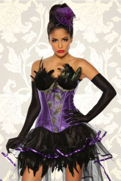 Burlesque-Corsage lila S-12788-011