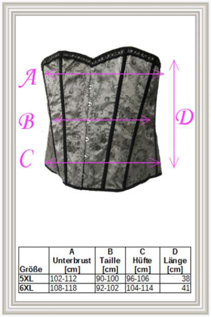 Burlesque Jacquard-Corsage