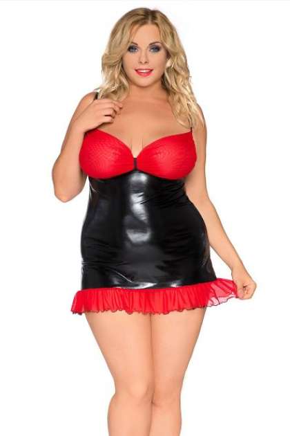 Chemise SB-1011 schwarz-rot 2-5246