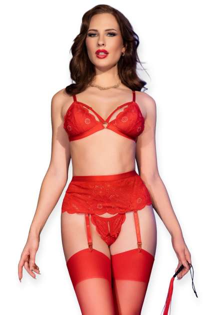 Preview: Dessous-Set CR4895 rot