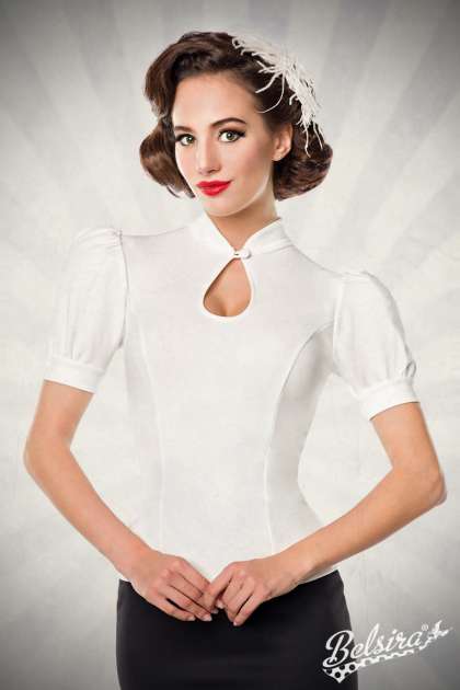 Jersey-Bluse