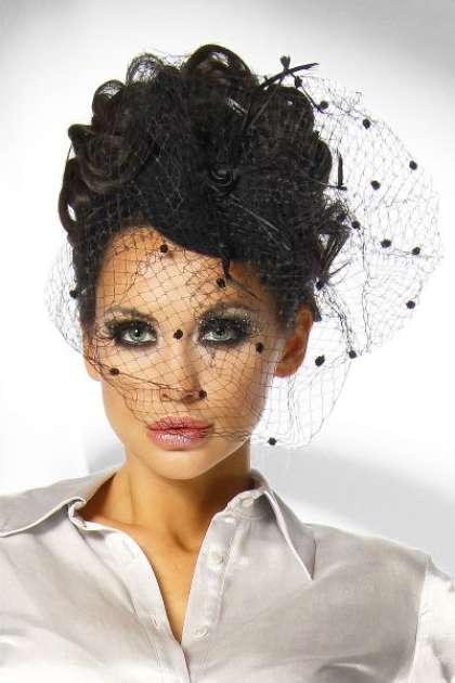 Minihut - Fascinator schwarz S-12145-002