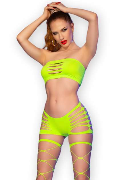 Nahtloses Set CR4866 neongrün