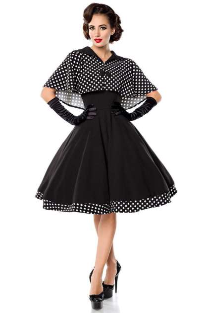 Swing-Kleid mit Cape, Größe 3XL