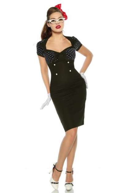 Vintage-Kleid im Pin-Up-Stil